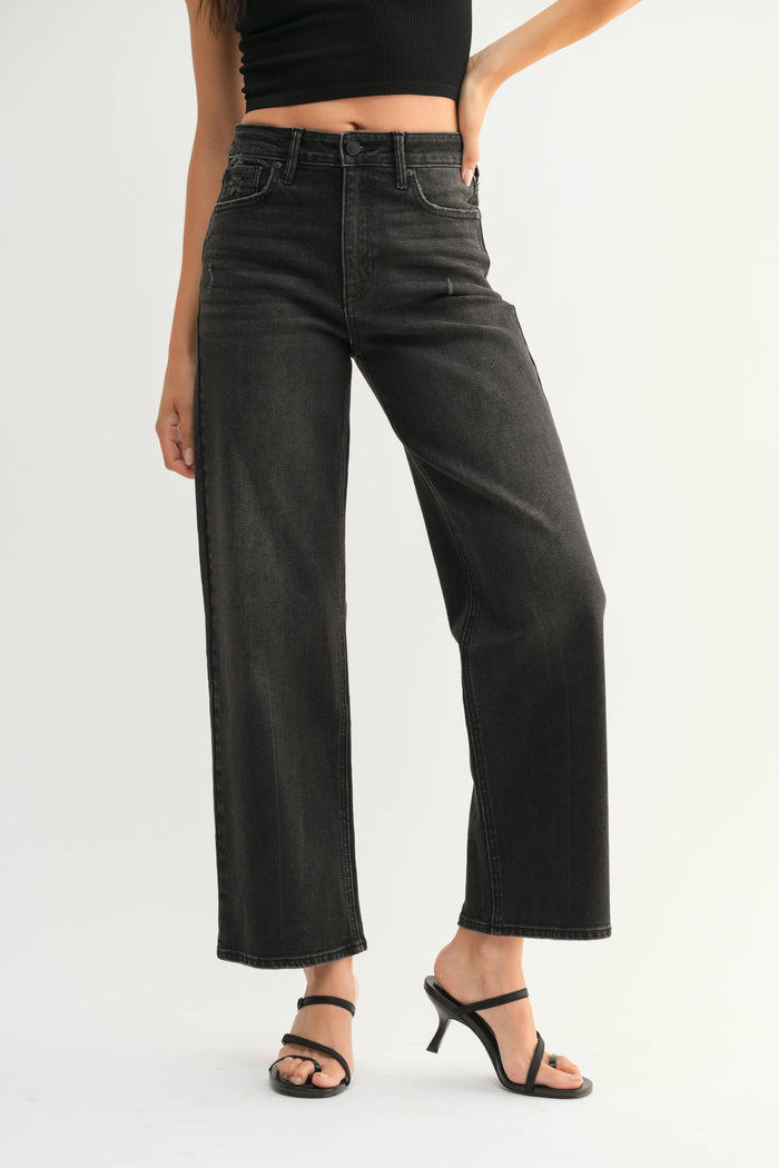 JBD Vintage Straight Jeans · Washed Black