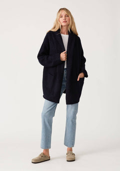 Stylish Shawl Collar Coat