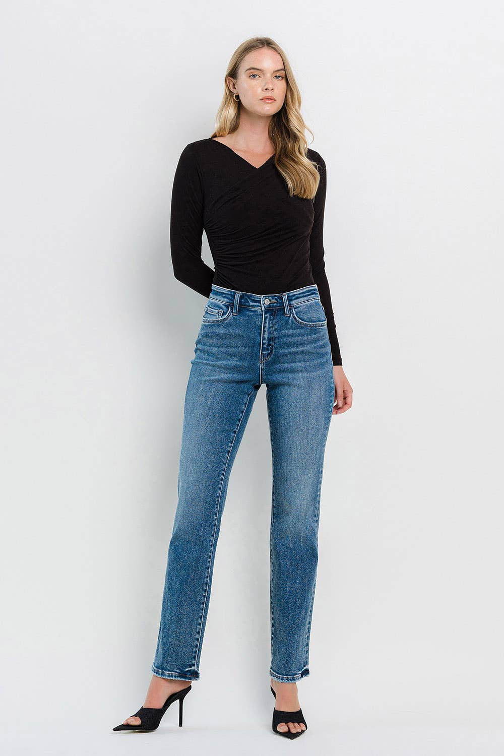 Flying Monkey - High Rise Straight Jeans - Rosie Karma