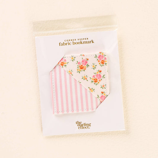 The Darling Effect Corner Keeper Fabric Bookmark-Endless Daydream Cream