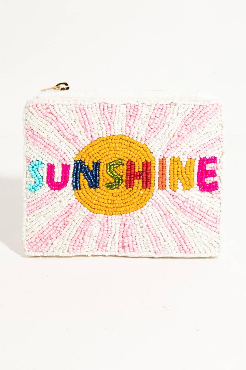 Sunshine Beaded Coin Purse