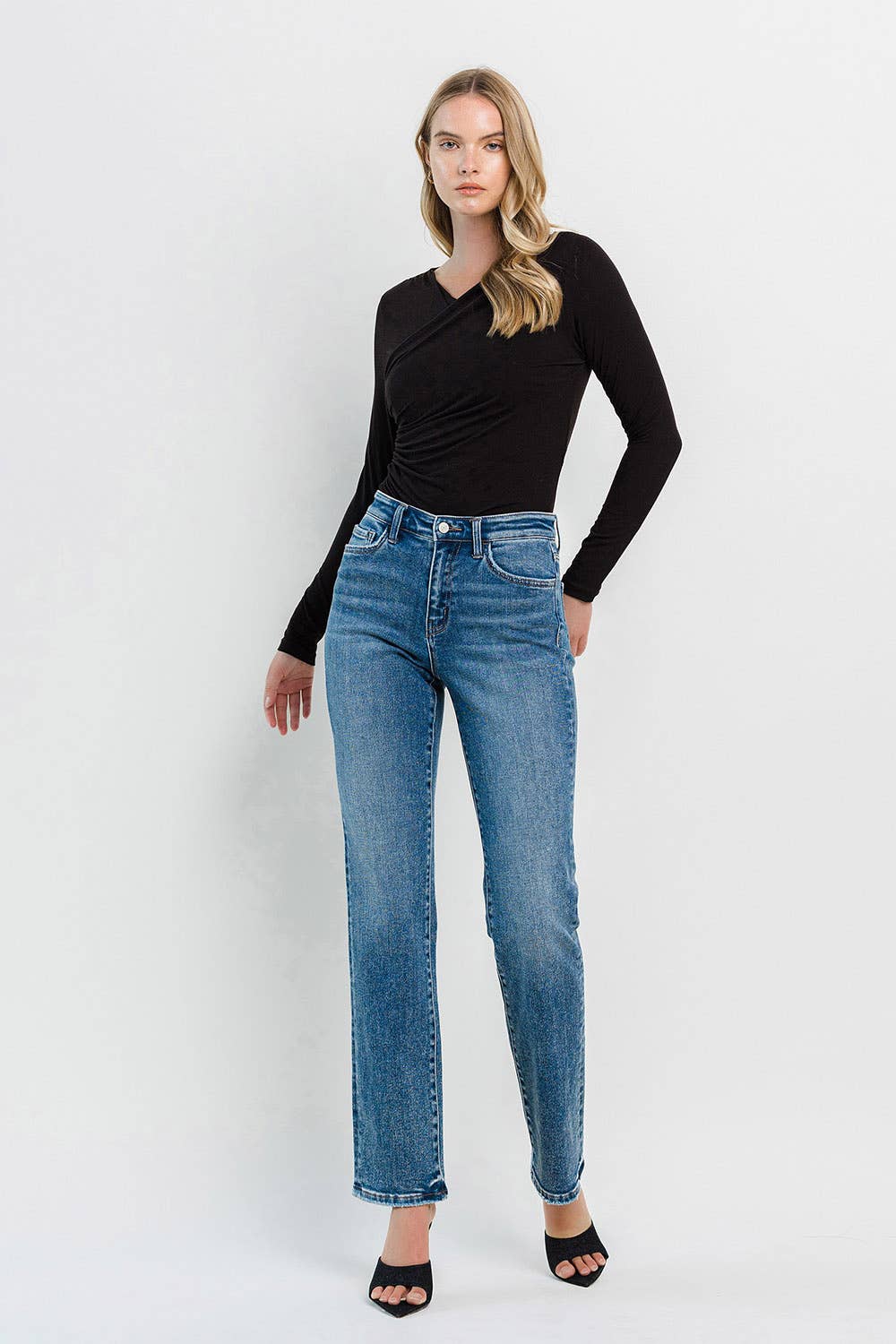 Flying Monkey - High Rise Straight Jeans - Rosie Karma