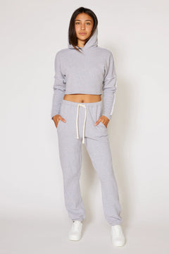 The Cruz Hoodie – Sustainable Heather Gray Comfort with Vintage Los Angeles Soul