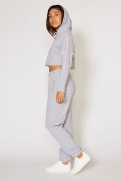 The Cruz Hoodie – Sustainable Heather Gray Comfort with Vintage Los Angeles Soul