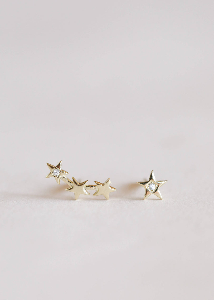 JaxKelly Complements - Star & Constellation - Gold Earrings - Rosie Karma