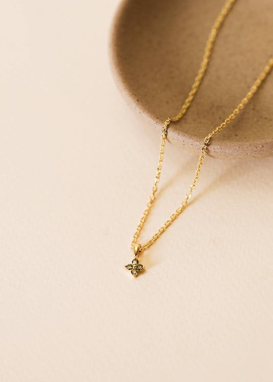 Four-Stone Gold Necklace