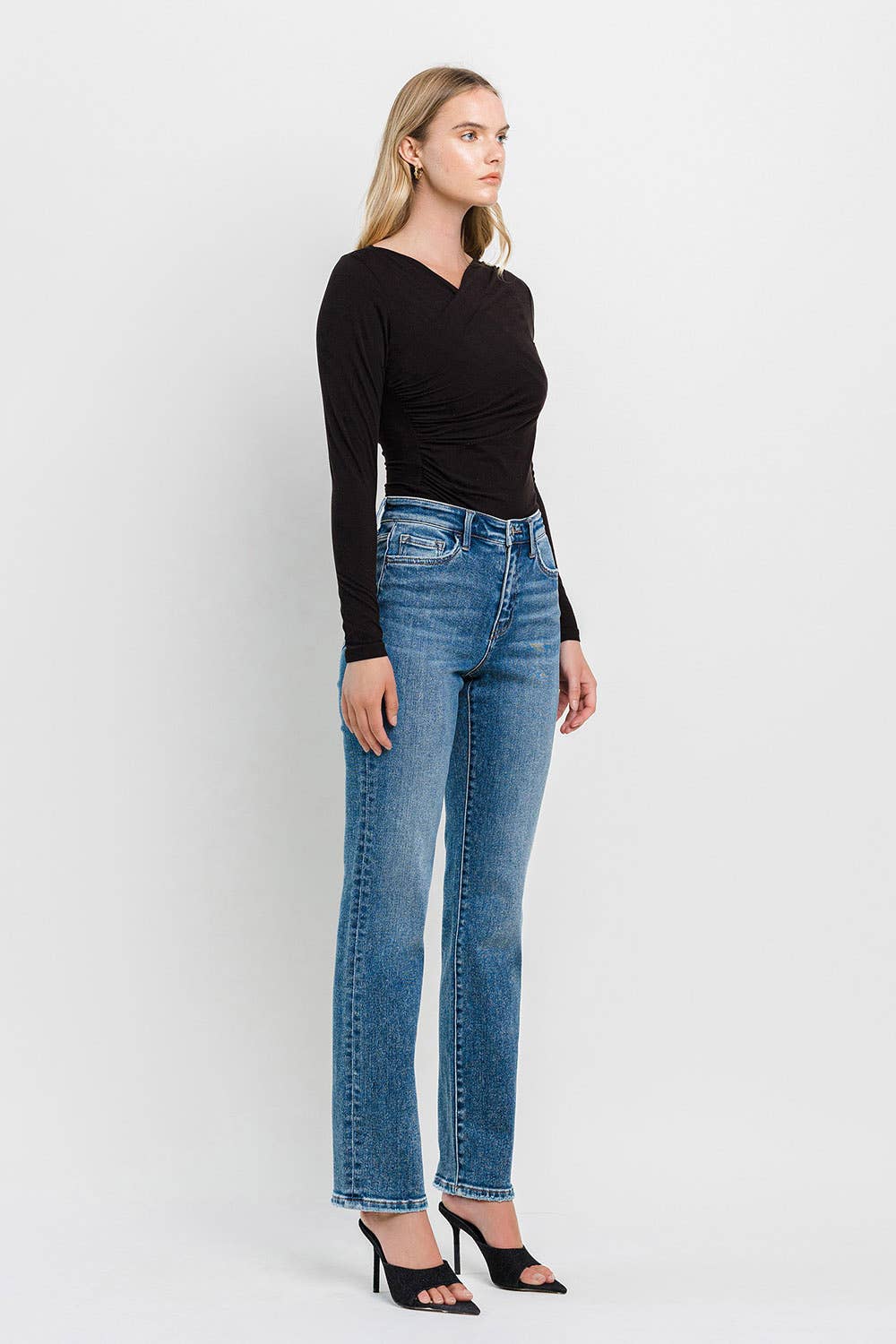 Flying Monkey - High Rise Straight Jeans - Rosie Karma