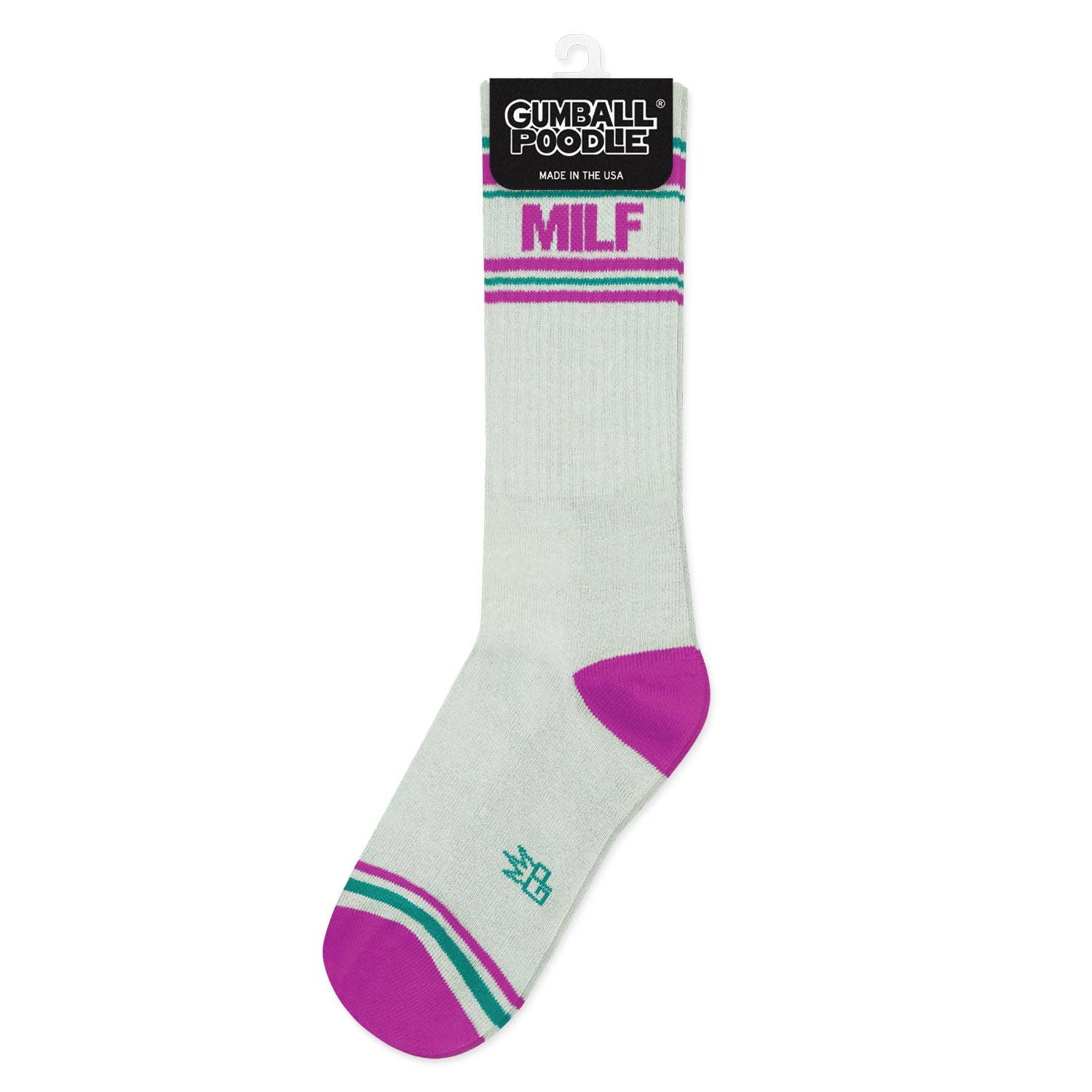 Gumball Poodle MILF Gym Crew Socks - Rosie Karma