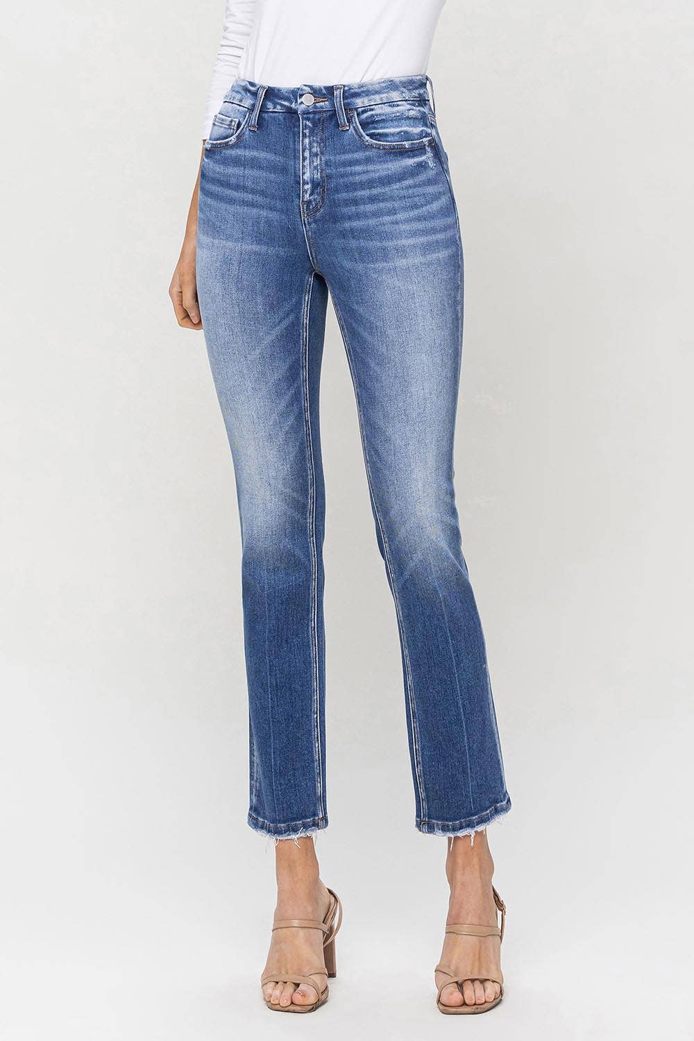 Flying Monkey - High Rise Slim Straight Jeans - Rosie Karma