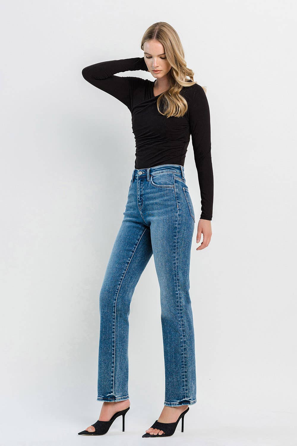 Flying Monkey - High Rise Straight Jeans - Rosie Karma