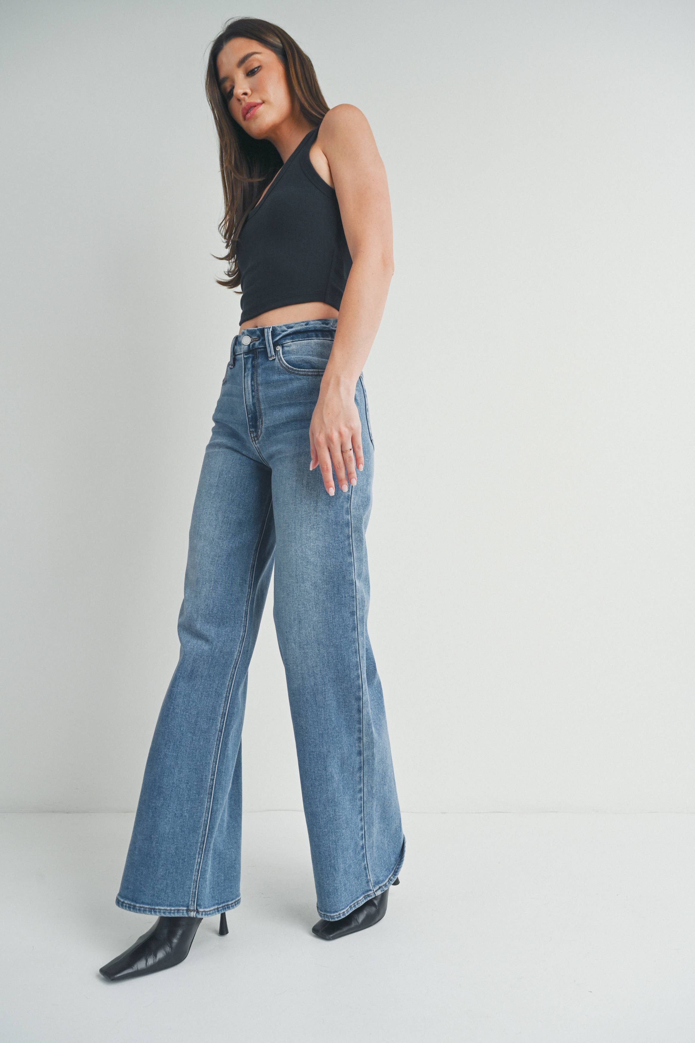 JBD HR Palazzo Wide Leg Jean - Rosie Karma