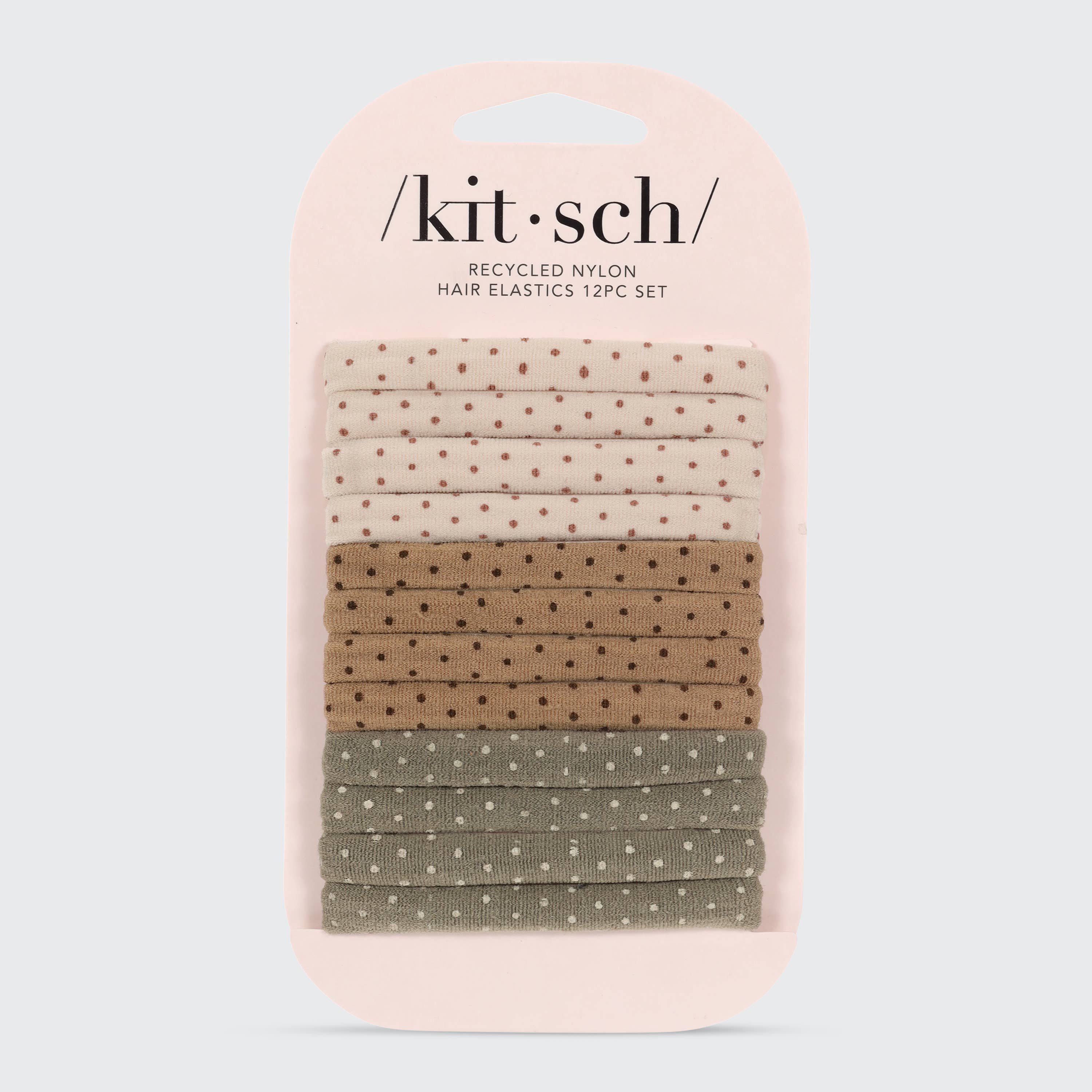 Kitsch Eco-Friendly Polka Dot Elastics - 12 Pack - Rosie Karma