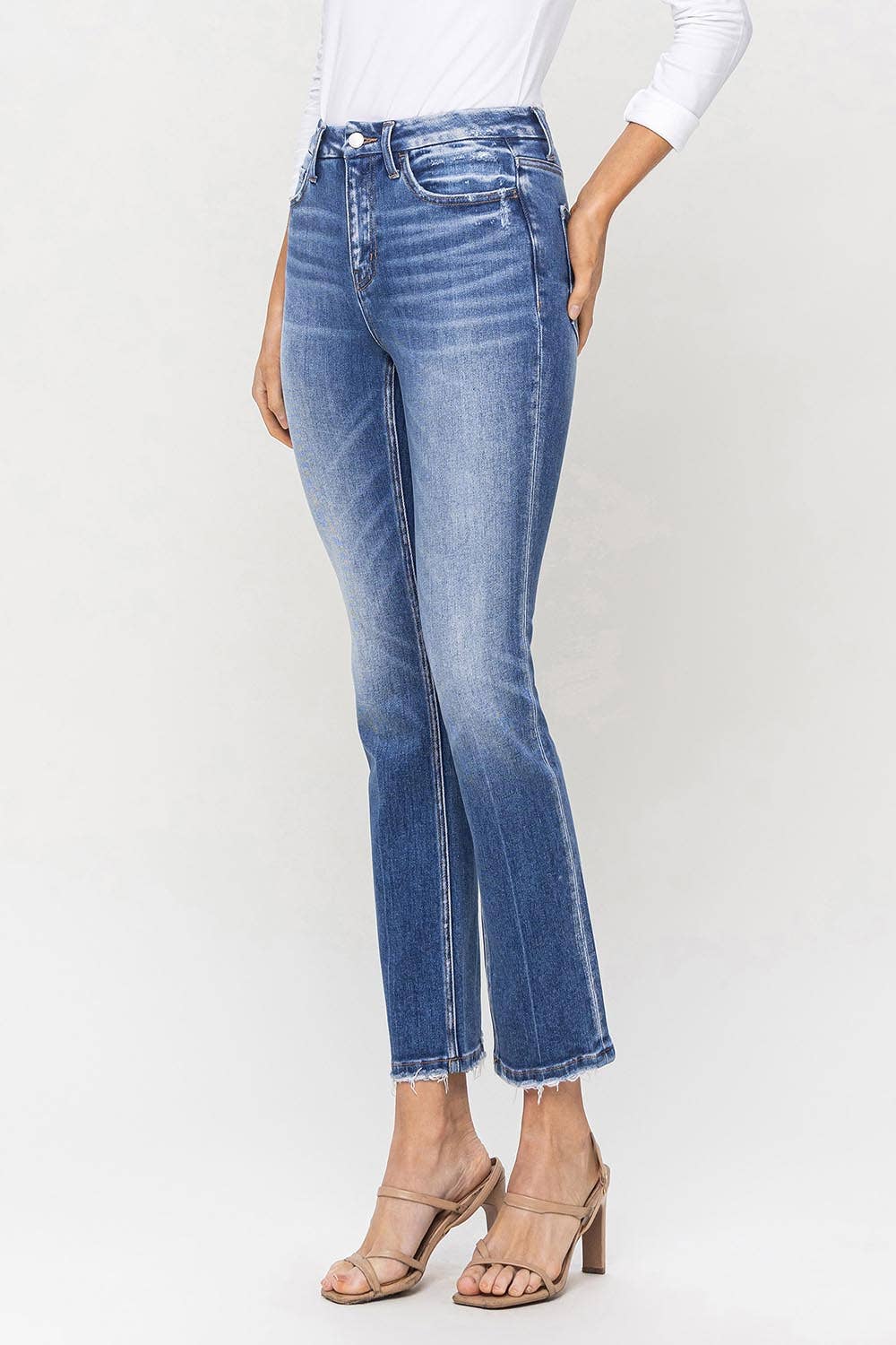 Flying Monkey - High Rise Slim Straight Jeans - Rosie Karma