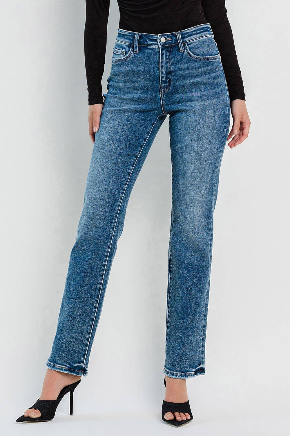 Flying Monkey - High Rise Straight Jeans - Rosie Karma
