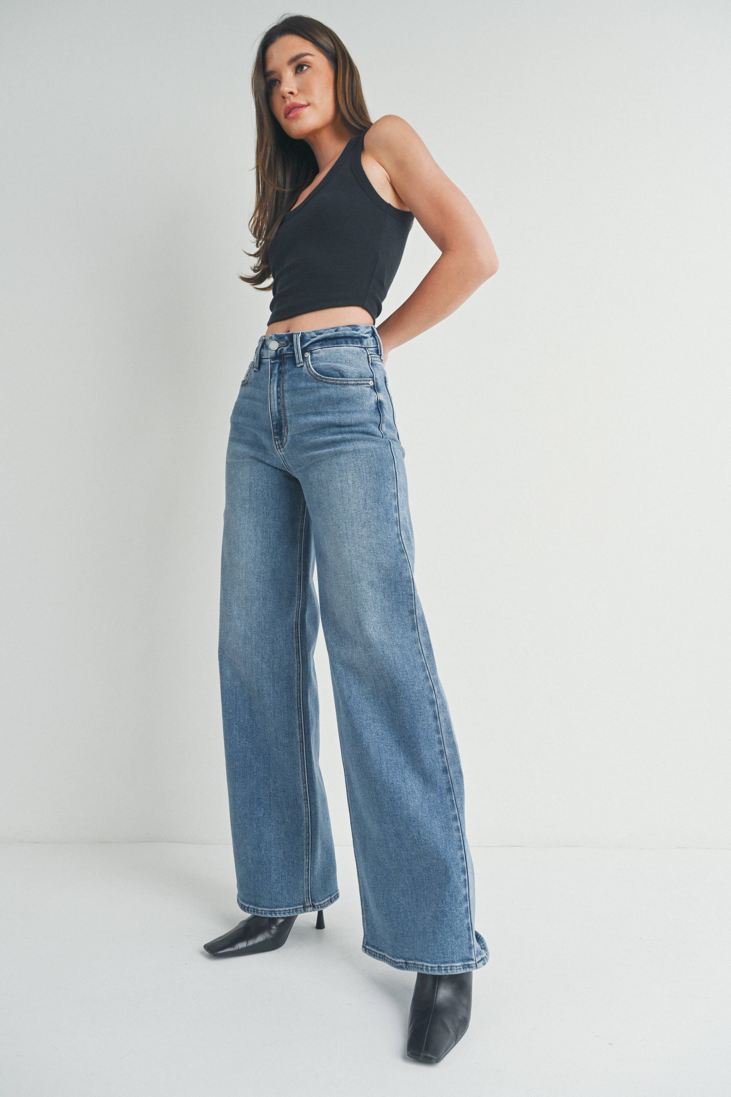 JBD HR Palazzo Wide Leg Jean - Rosie Karma