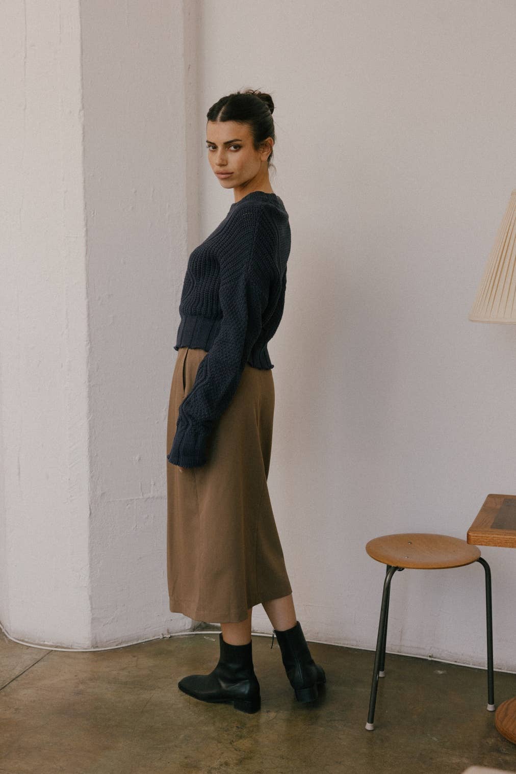 All Row Sadie Sweater | Textured Cropped Sweater - Rosie Karma