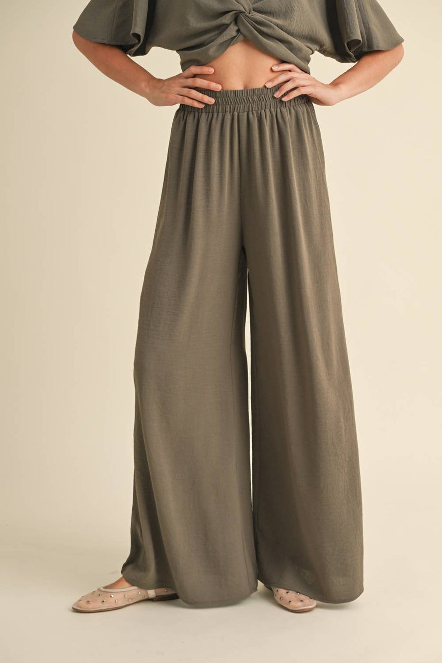 Miou Muse Elastic Waistband Pants