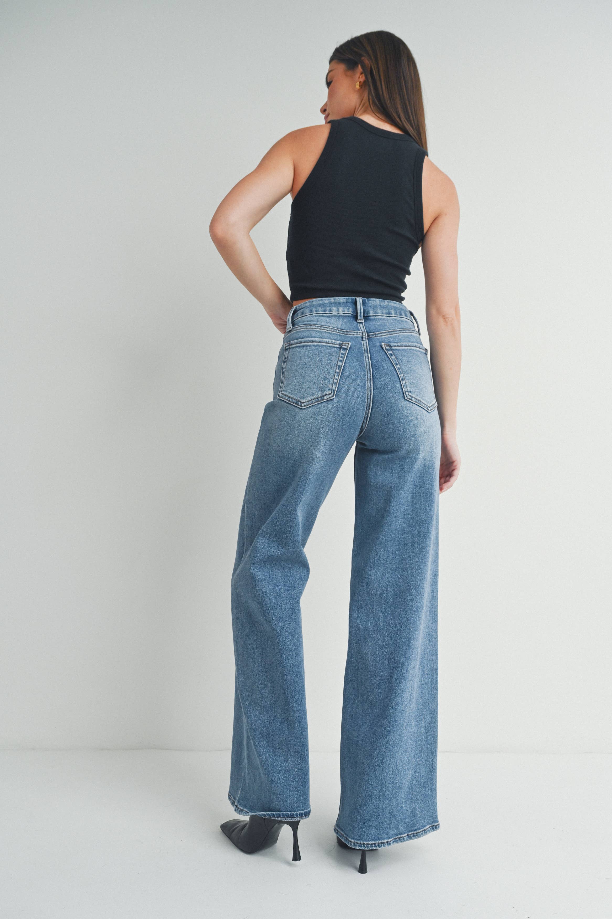 JBD HR Palazzo Wide Leg Jean - Rosie Karma