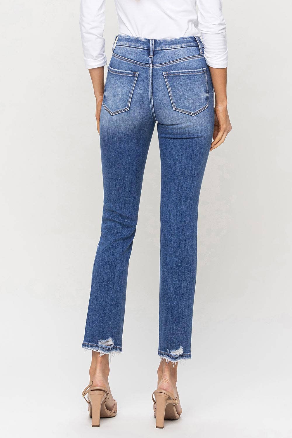 Flying Monkey - High Rise Slim Straight Jeans - Rosie Karma