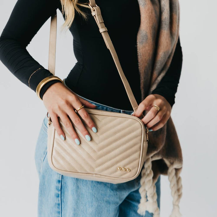 Coco Quilted Bag · Taupe