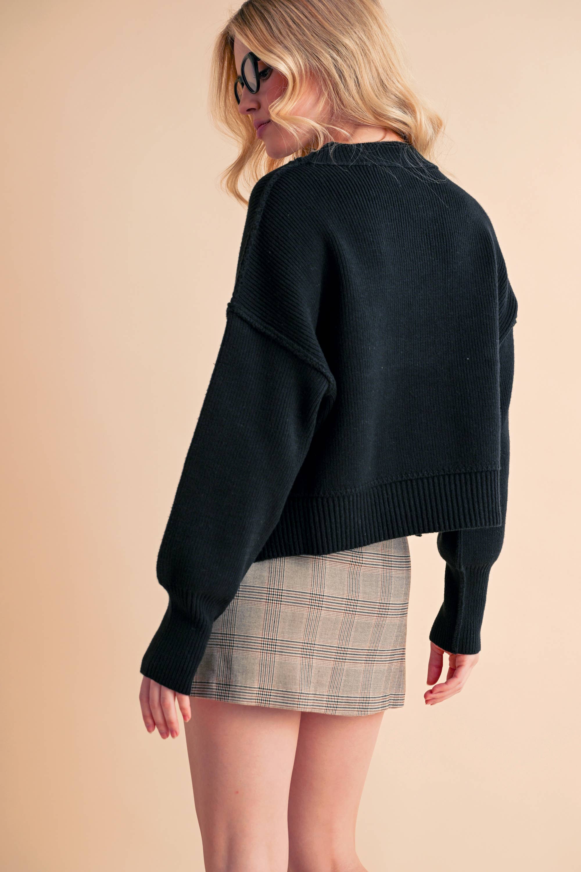 AEMI + CO Regina Sweater - Black - Rosie Karma