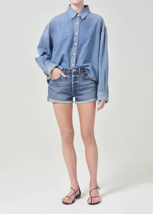 Agolde Parker Rolled Short Ruin (organic cotton)