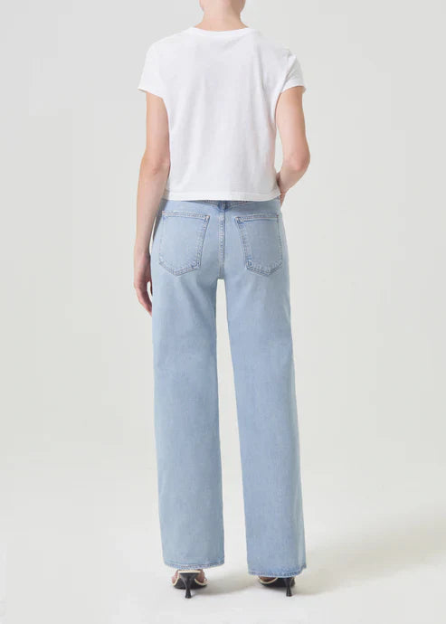 Agolde Harper wide leg jeans in Trouble wash – back view