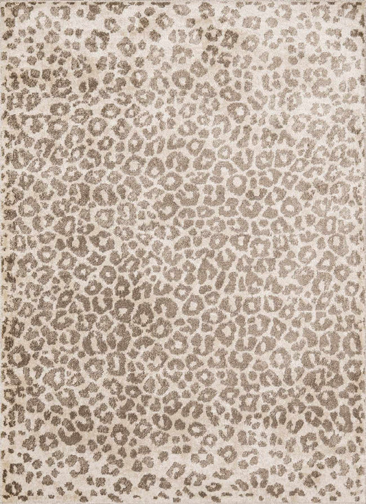 Leopard print pattern on a beige background