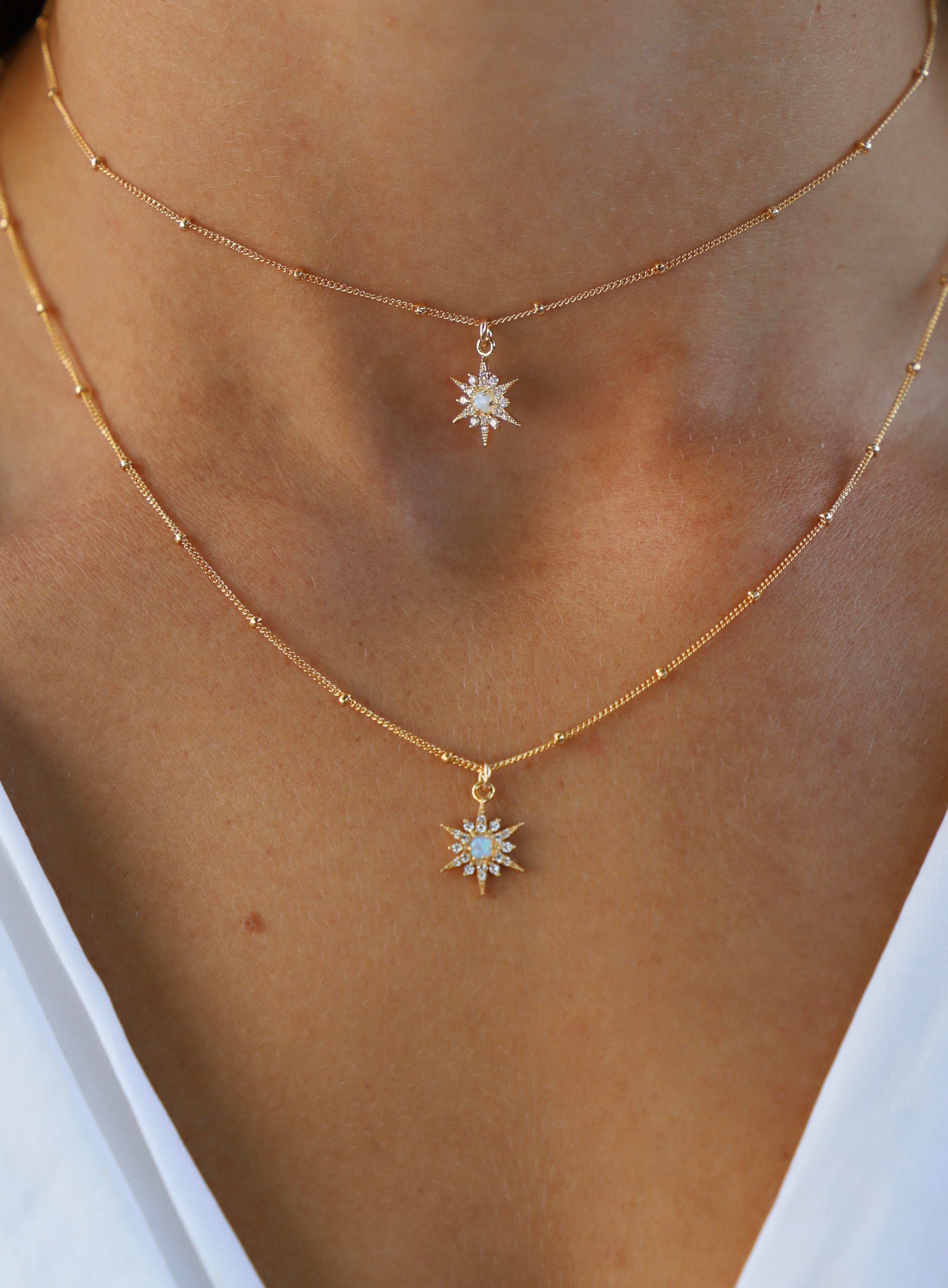 Katie Waltman Opal Starburst Necklace