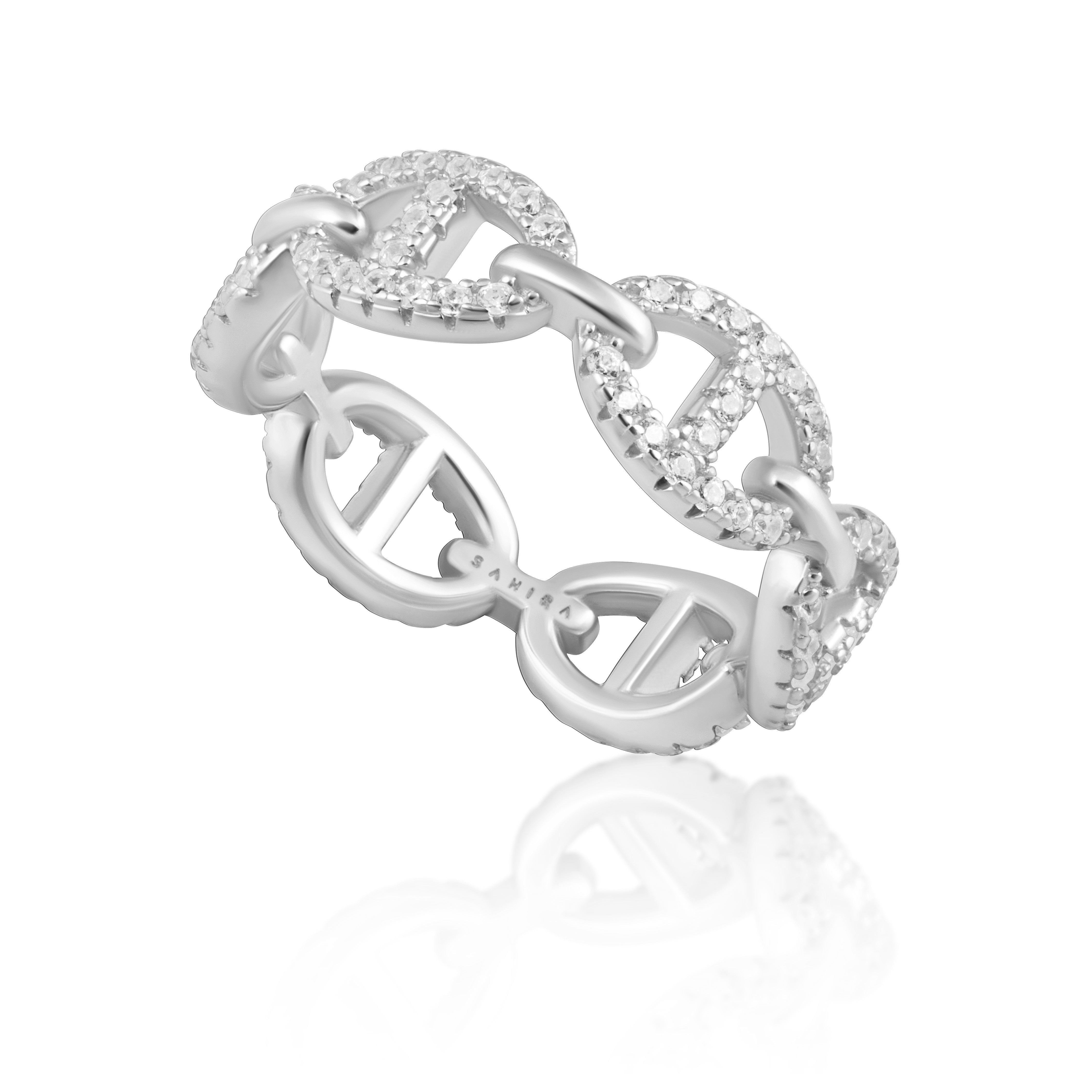 Pave Rosie Link Ring