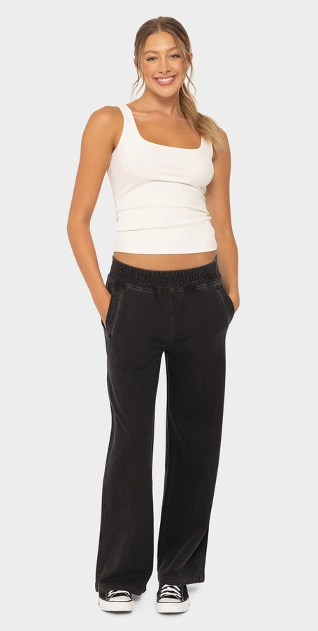 Square Neck Ribbed Top