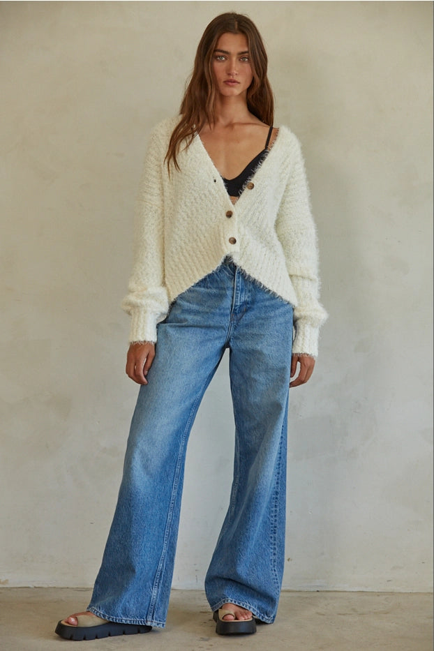By Together Knit Sweater Button Down Cardigan - Rosie Karma