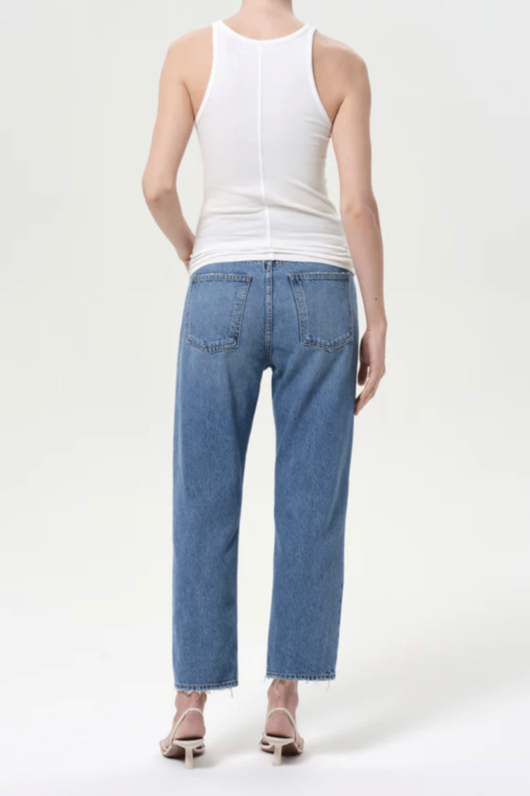 AGOLDE Crop Mid-Rise Straight