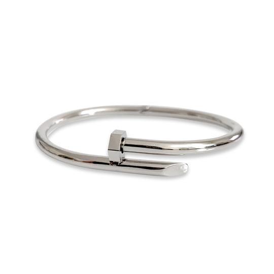 Sahira Axel Nail Bracelet – 18K Gold Plated Edgy Nail Bangle | Hypoallergenic + Tarnish Resistant
