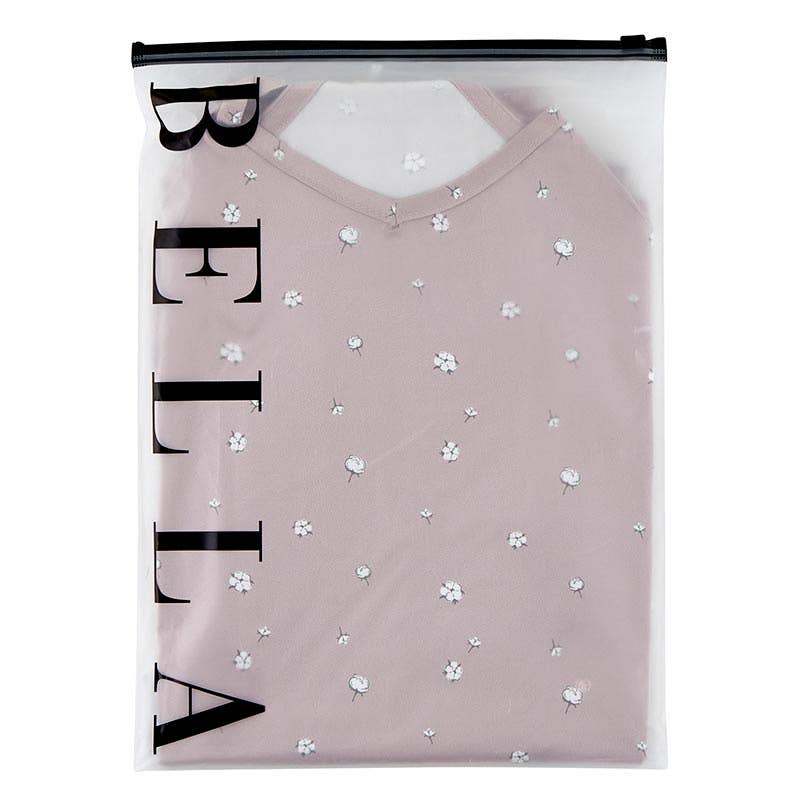 Bella Sleep + Spa Cami + Ruffled Short Satin Pajamas- Cotton Blossom - Rosie Karma
