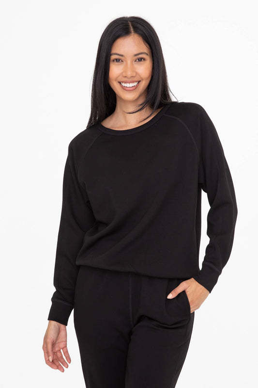 Black Crew Neck Pullover