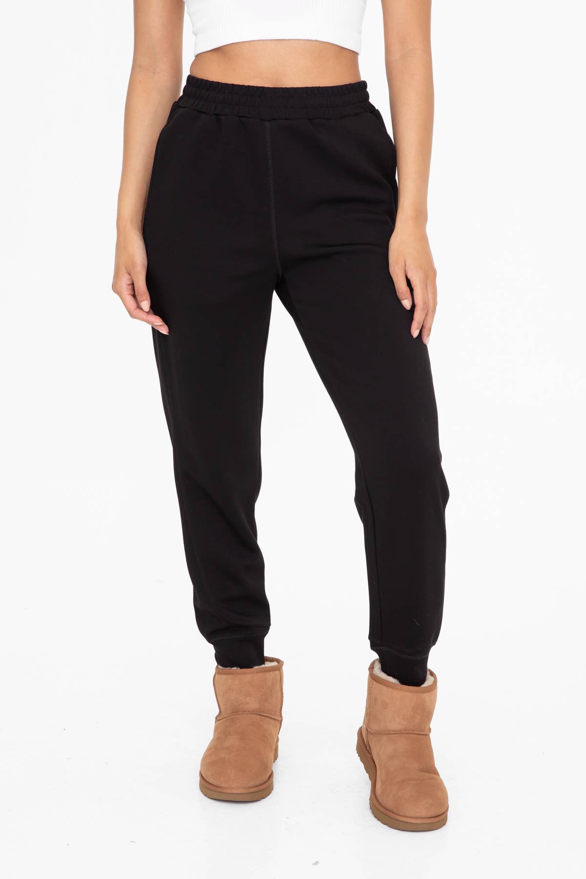 Black Seam Joggers