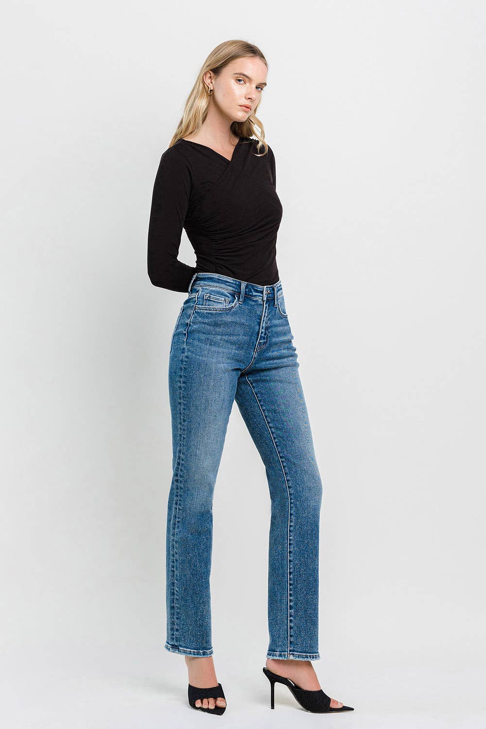 Flying Monkey - High Rise Straight Jeans - Rosie Karma
