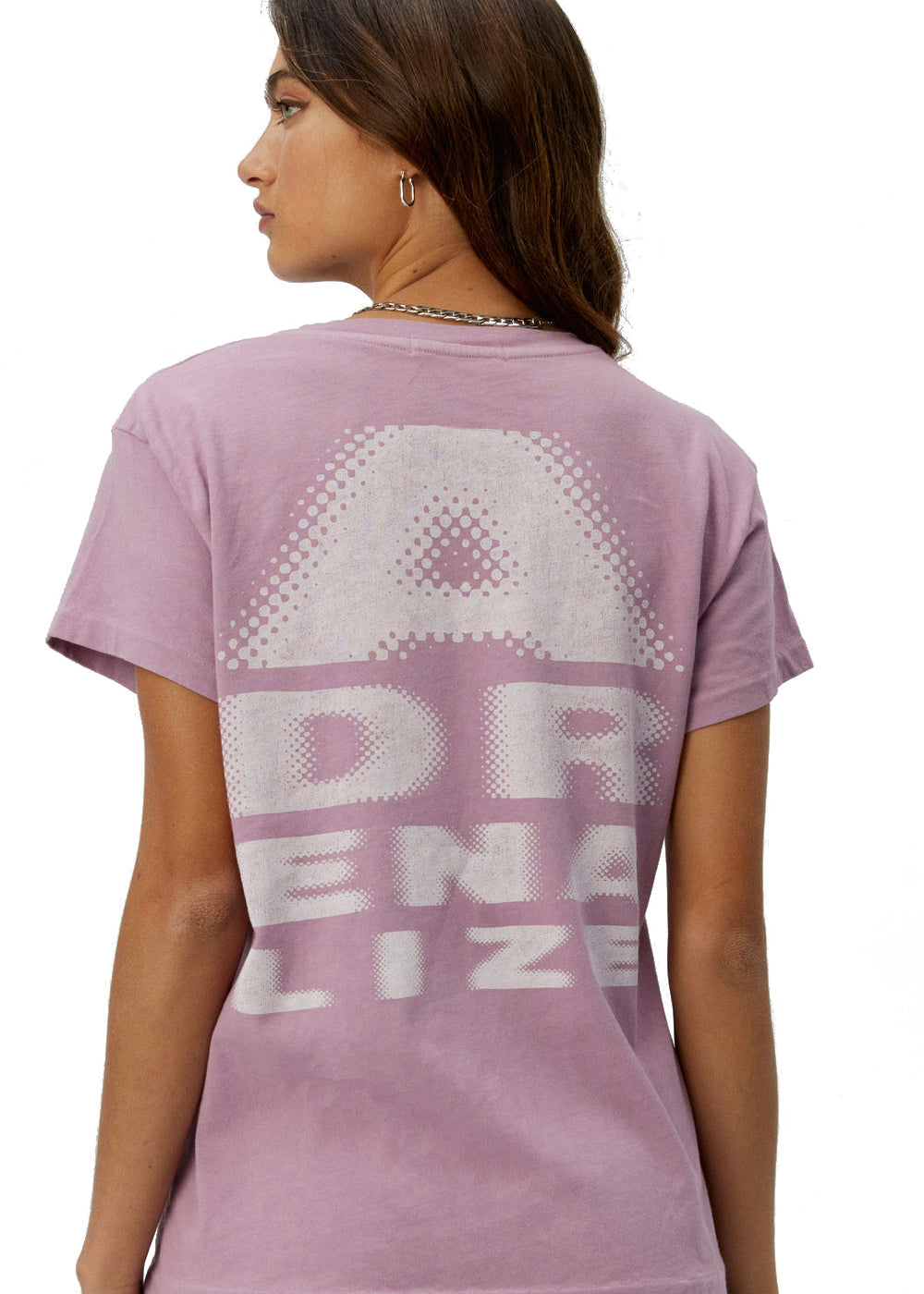 Back of Daydreamer Def Leppard "Adrenalize" graphic tee with Adrenalize  spelled out