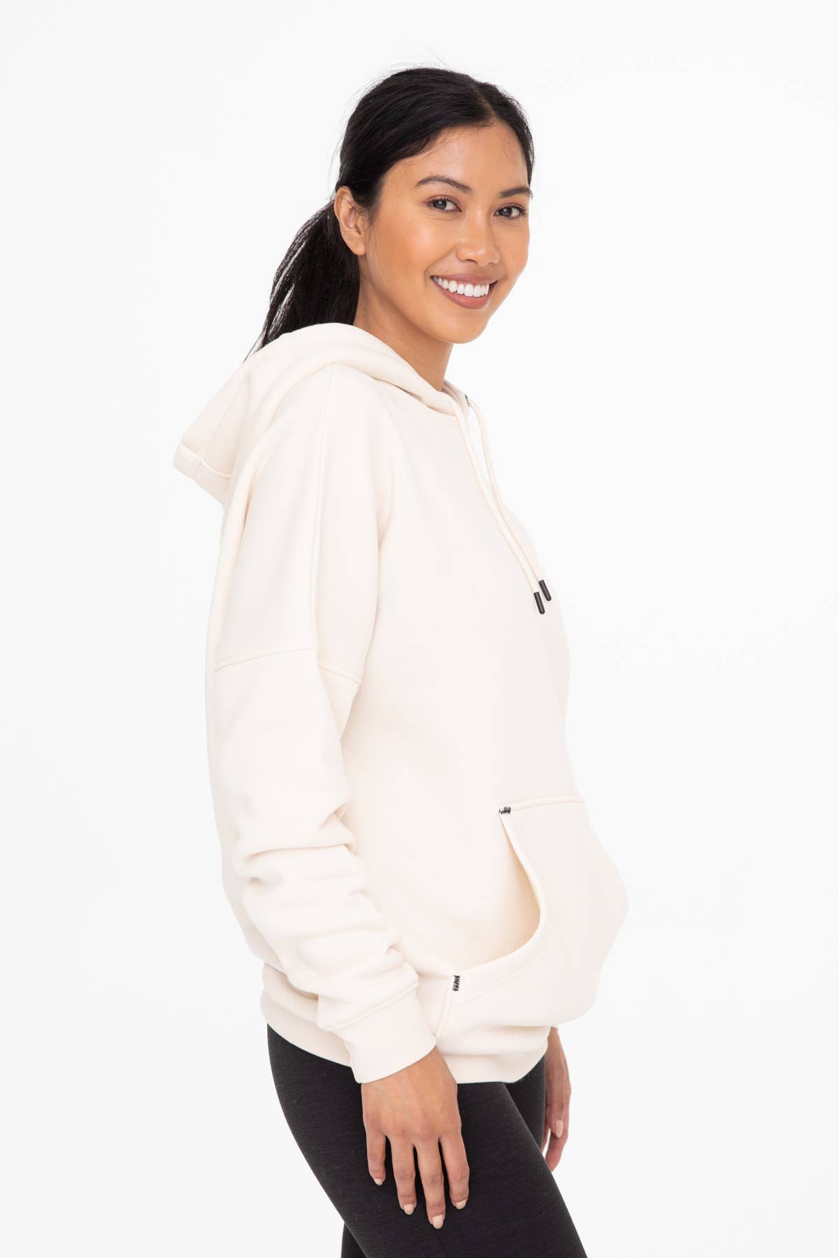 Mono B The Longline Slim Fit Fleece Hoodie - Rosie Karma