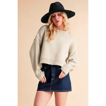 AEMI + CO Regina Sweater - Pearl - Rosie Karma