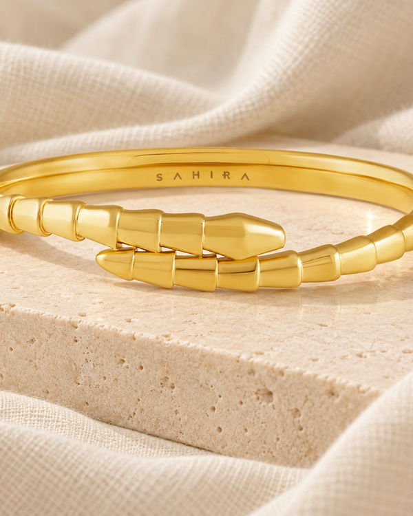 Sahira snake bracelet in gold